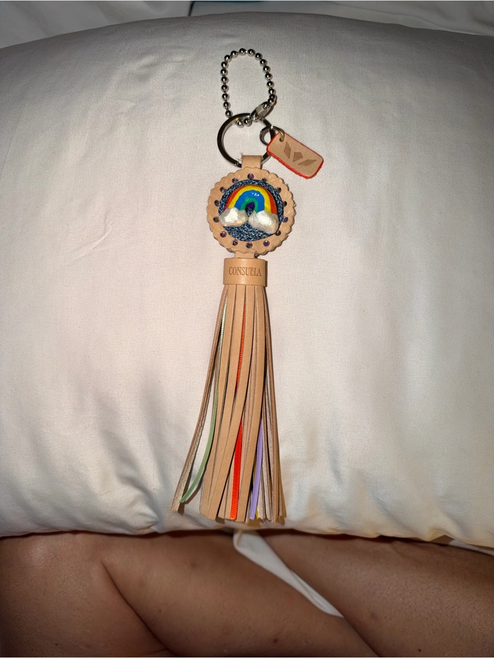 Consuela Over the Rainbow purse charm/keychain